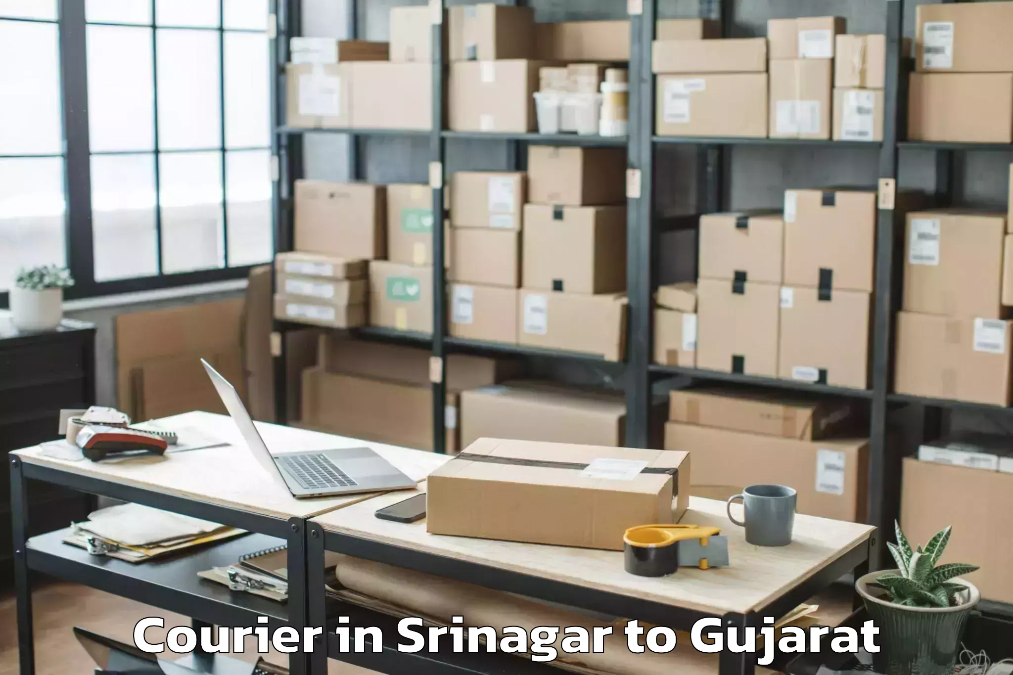 Reliable Srinagar to Dediapada Courier